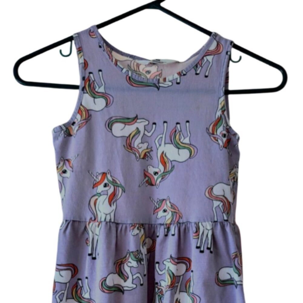 Girls sleeveless unicorn dress